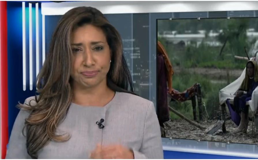 Presentadora se traga una mosca en pleno noticiero