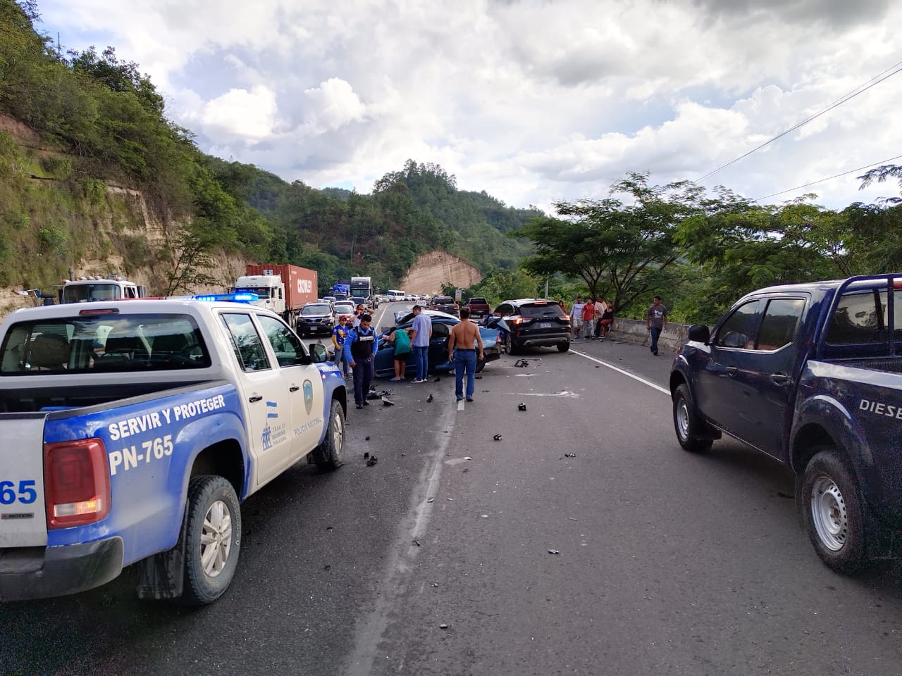 Una mujer muerta deja fatal accidente en Comayagua