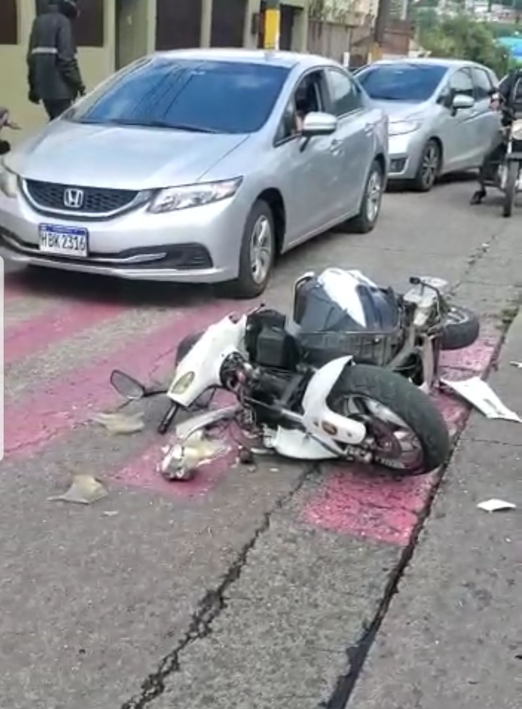 Brutal accidente vial en Tegucigalpa