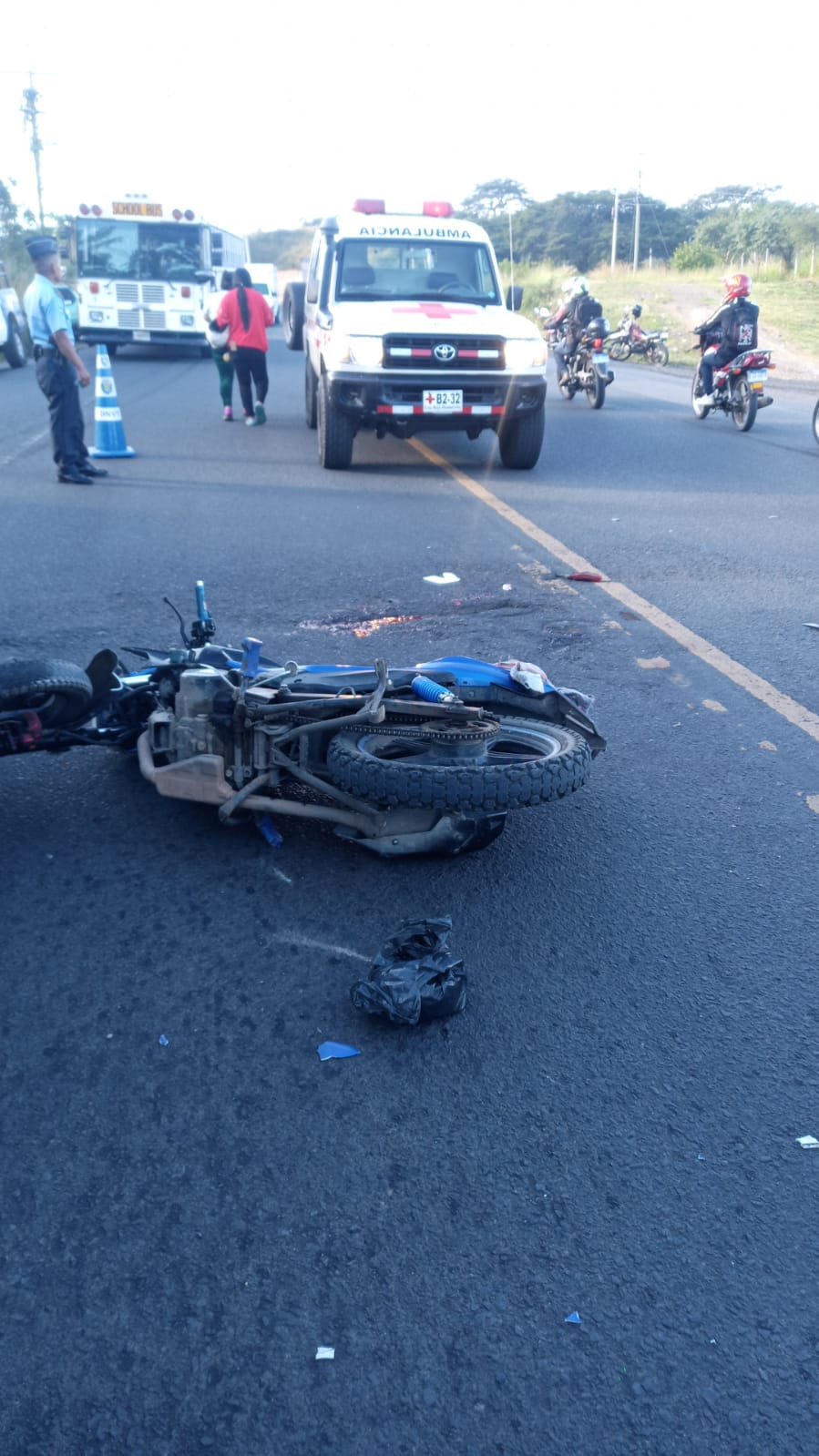 Dos heridos en accidente de tránsito