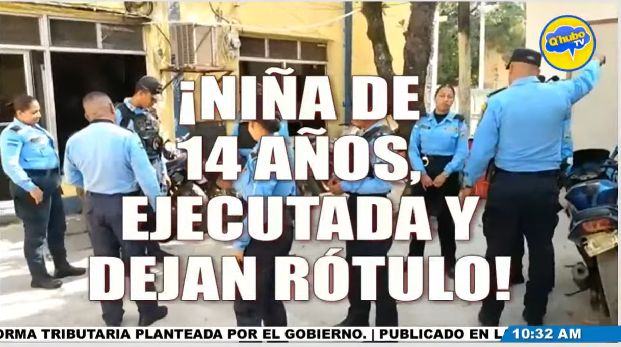 Asesinan a niña de 14 años y le dejan escalofriante rótulo