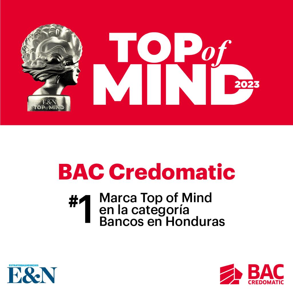 BAC se posiciona como la marca más poderosa entre los bancos de Honduras, siendo una de las 25 marcas más reconocidas a nivel regional del 2023