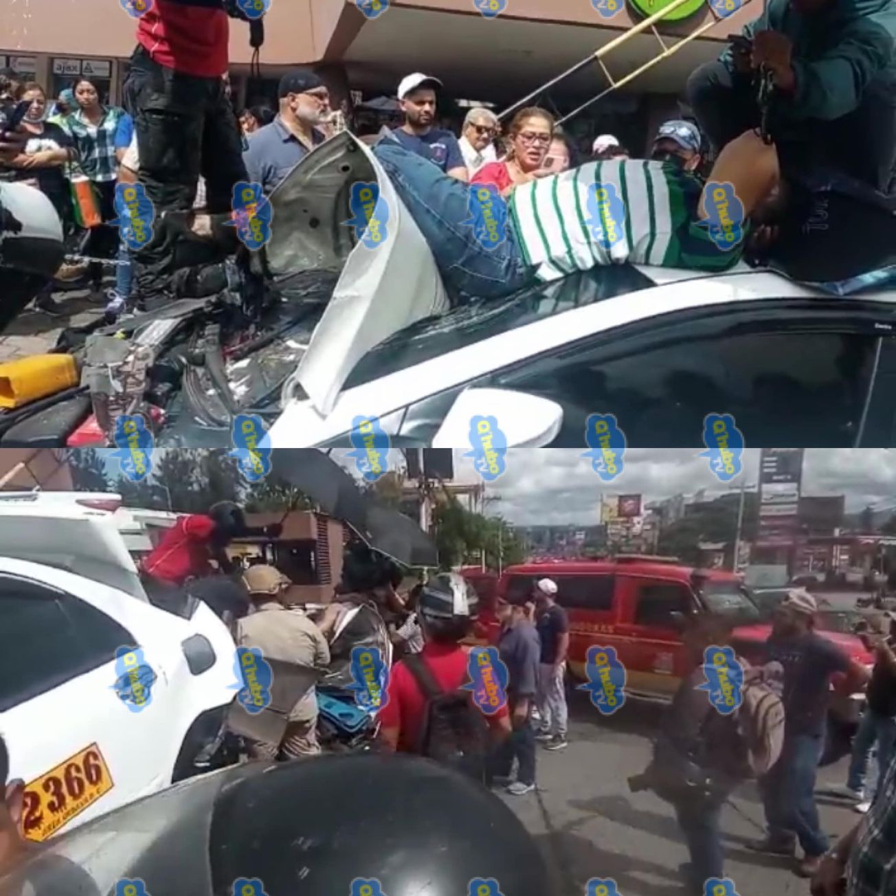 Un herido en aparatoso accidente de tránsito en TGU