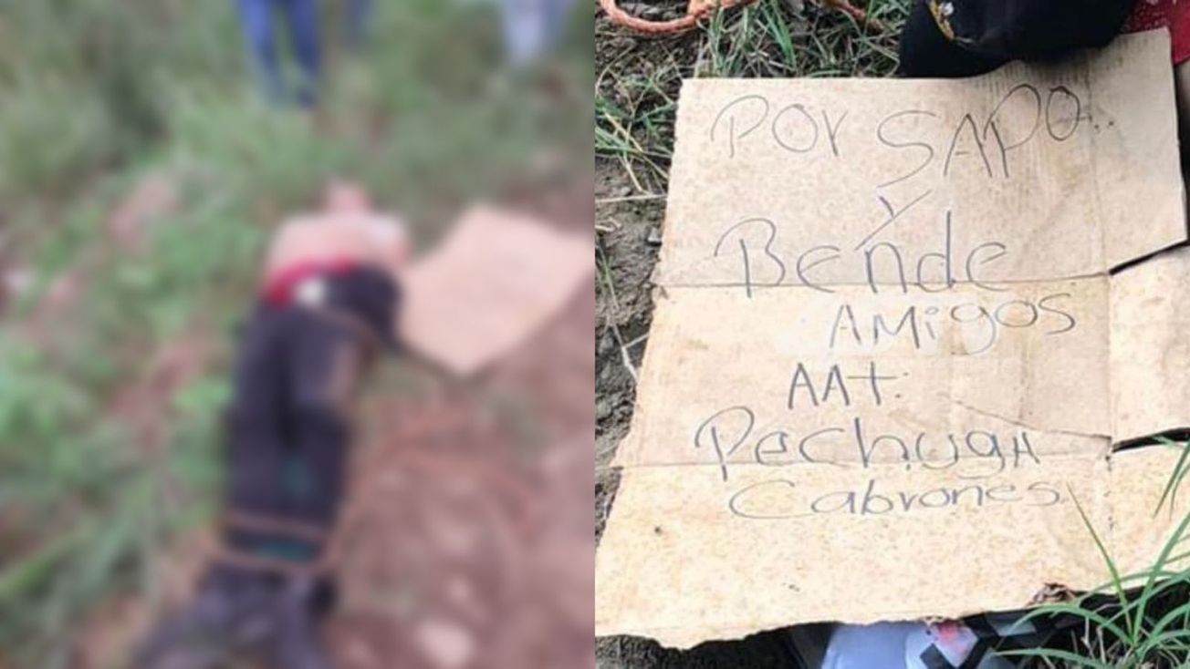 Colón: Matan a hombre y dejan rotulo al par de su cuerpo