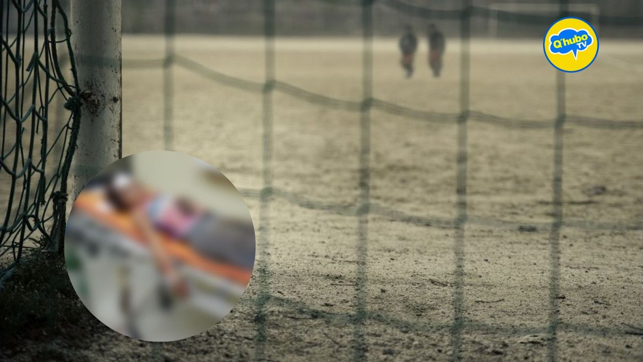 Menor muere al caerle una portería