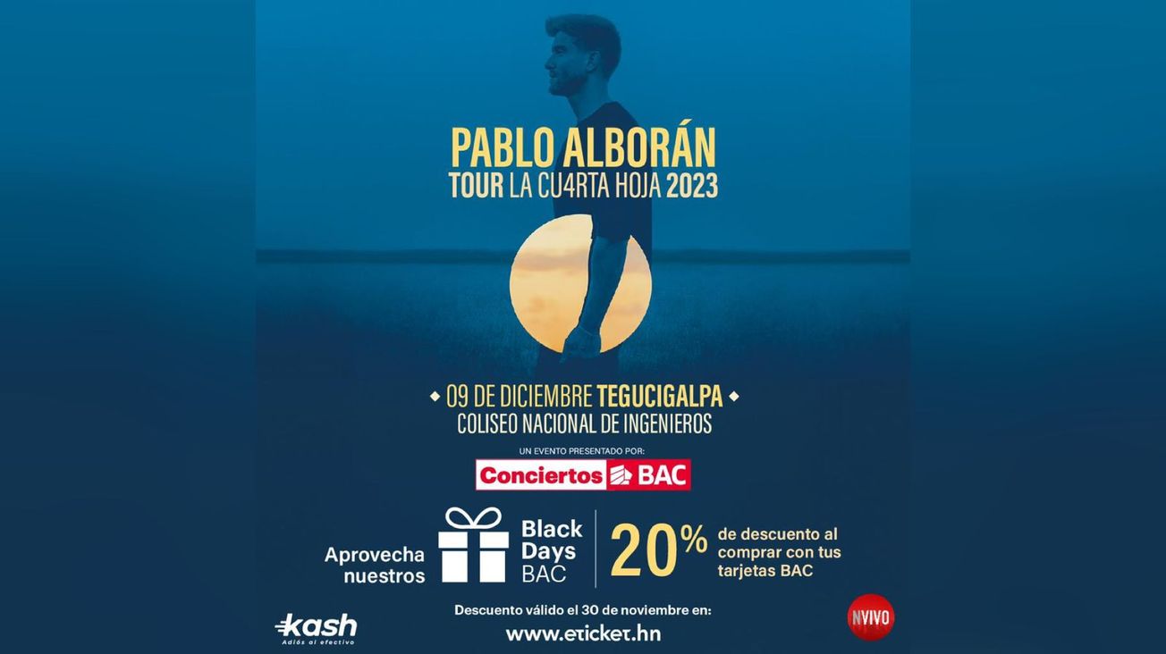 Pablo Alborán se presentará por primera vez en Honduras