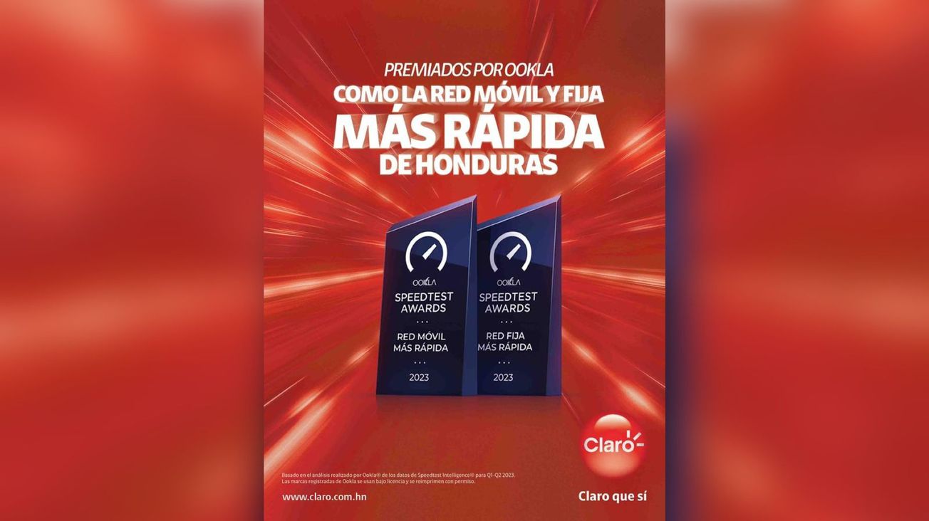 Claro es reconocida por Ookla SpeedTest Awards 
como la red más rápida de la región por segundo año