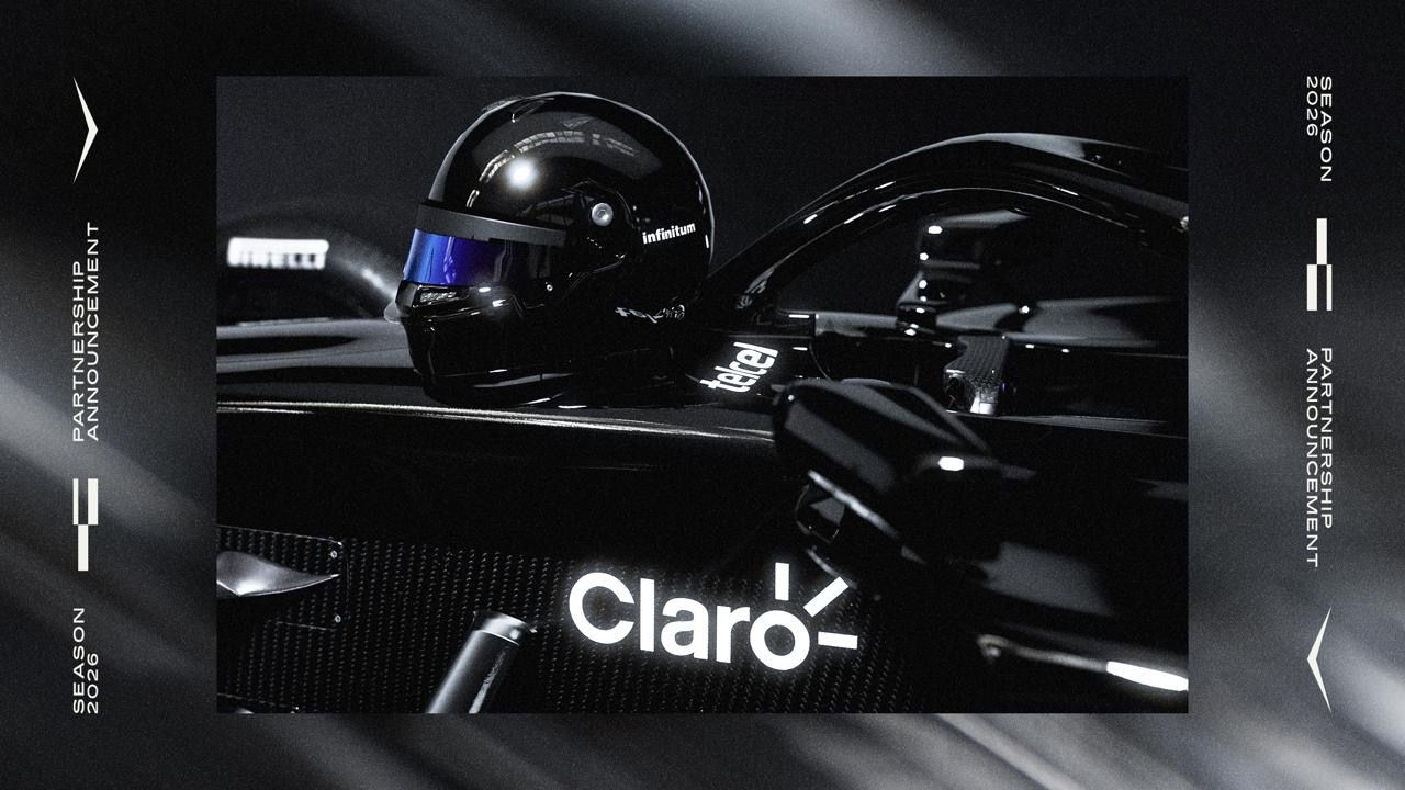 Equipo Cadillac Formula 1 da la bienvenida a las marcas Telcel, Infinitum y Claro