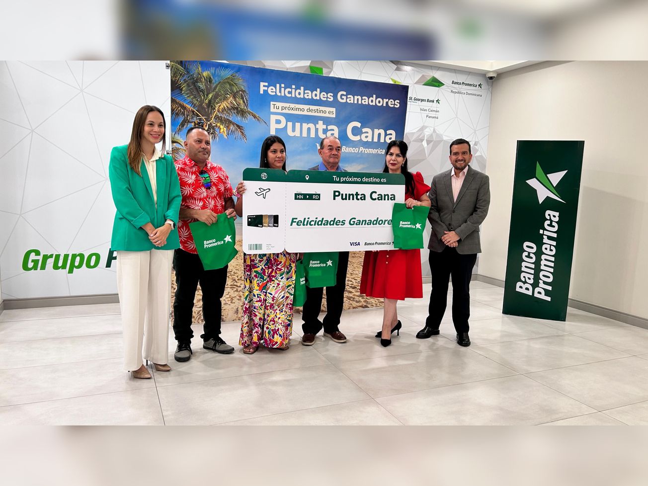 Banco Promerica anuncia los primeros 5 ganadores de la promoción “TU PRÓXIMO DESTINO ES PUNTA CANA”