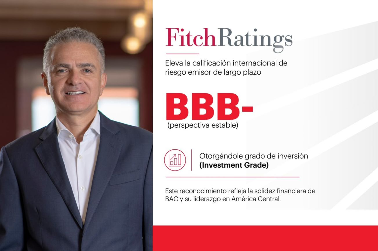 BAC alcanza grado de inversión con calificación de Fitch Ratings