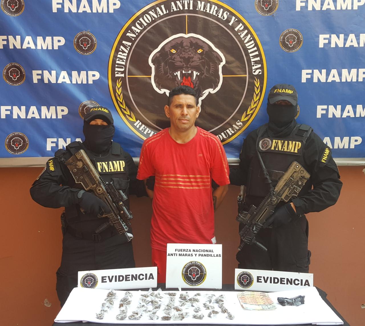 Capturan a distribuidor de drogas en Marcovia, Choluteca.