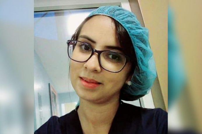 Enfermera vence el Covid-19 y regresa a sus labores en San Pedro Sula.