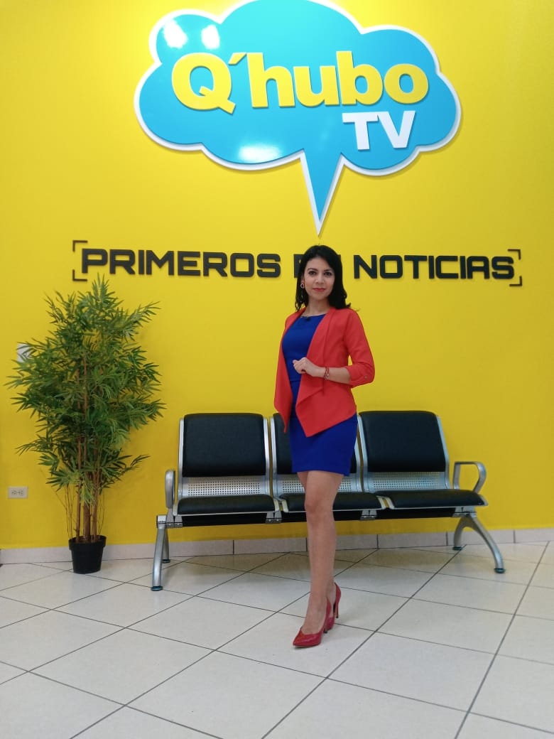 Olga Pinoth, uno de los nuevos rostros de las noticias en Honduras.