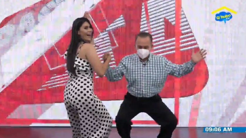 ¡Tony Quintero y Zusan Torres mueven la cintura al ritmo del merengue!