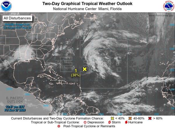 El Atlántico amenaza otra vez con dos nuevos fenómenos a días de cerrar una temporada ciclónica récord