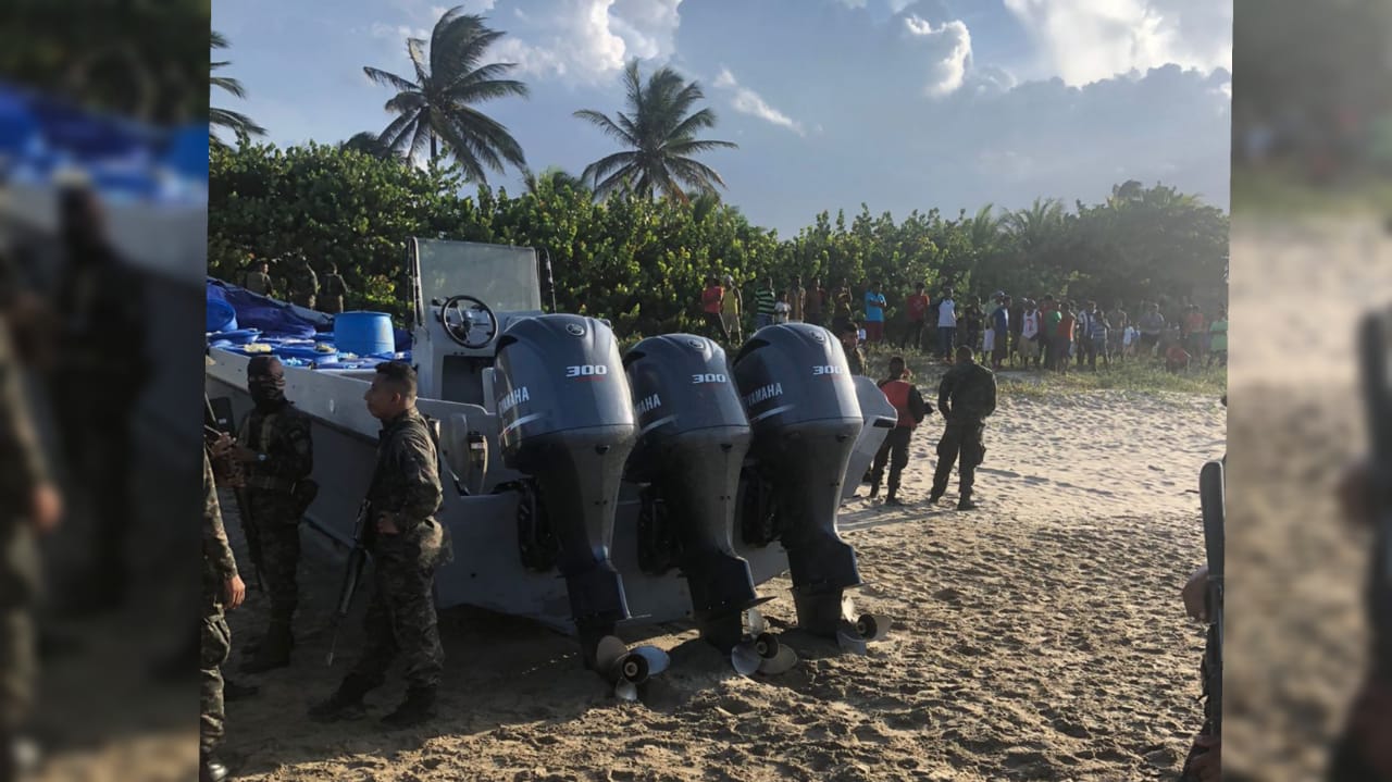 ¡Aseguran narcolancha en Gracias a Dios!