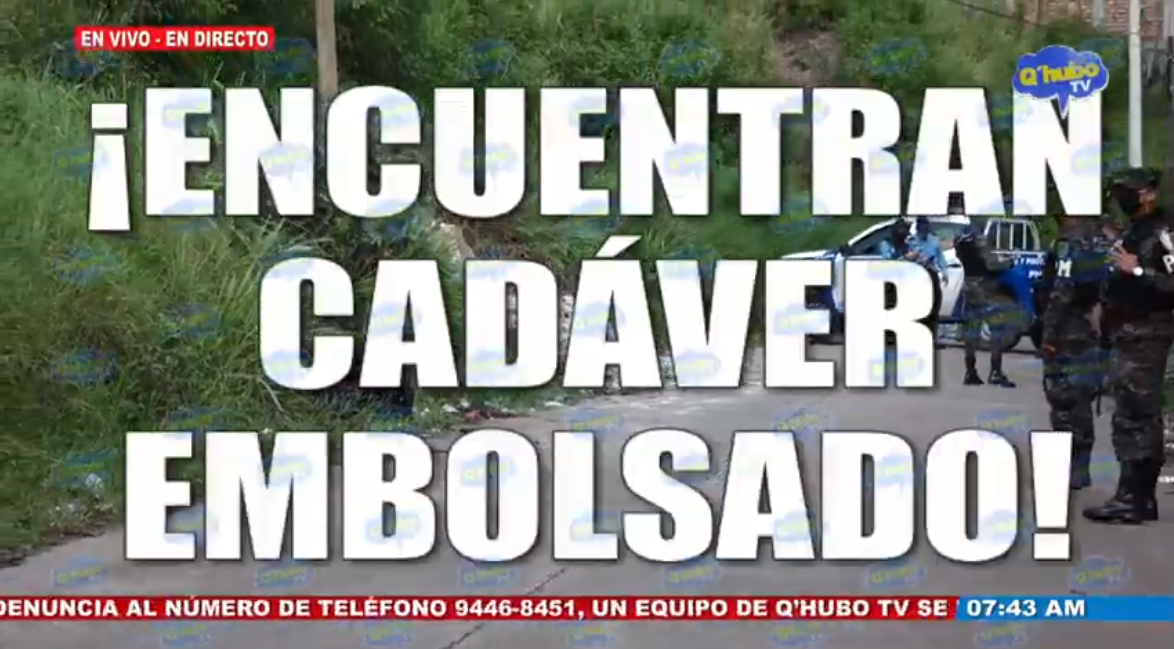 Embolsado encuentran el cadáver de un hombre