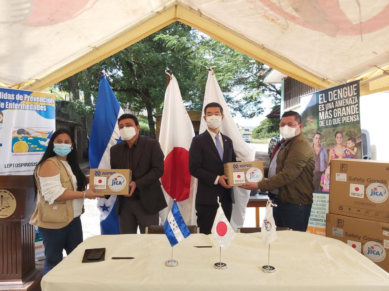 JICA entregó insumos de bioseguridad a SESAL