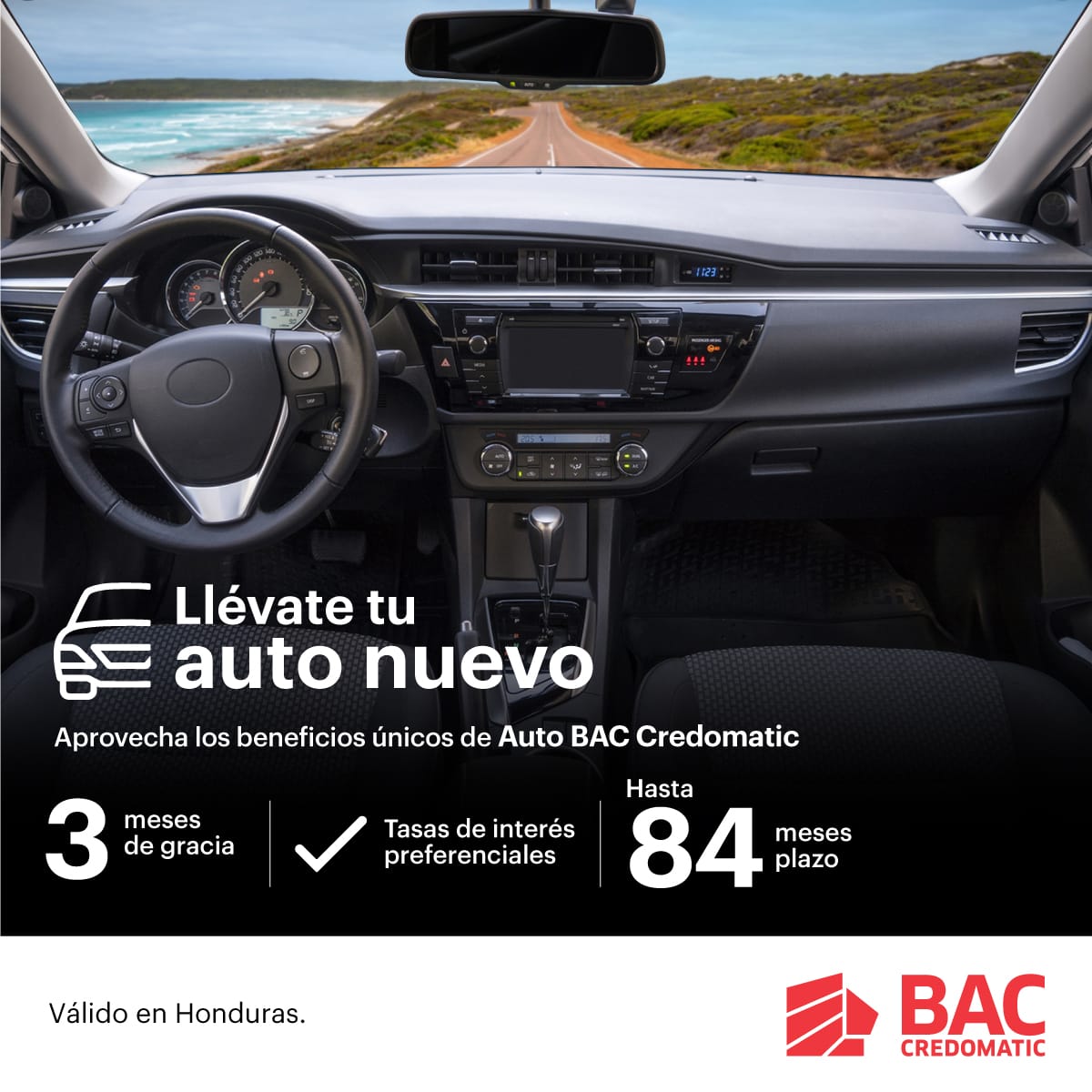 Llévate tu auto nuevo con BAC Credomatic
