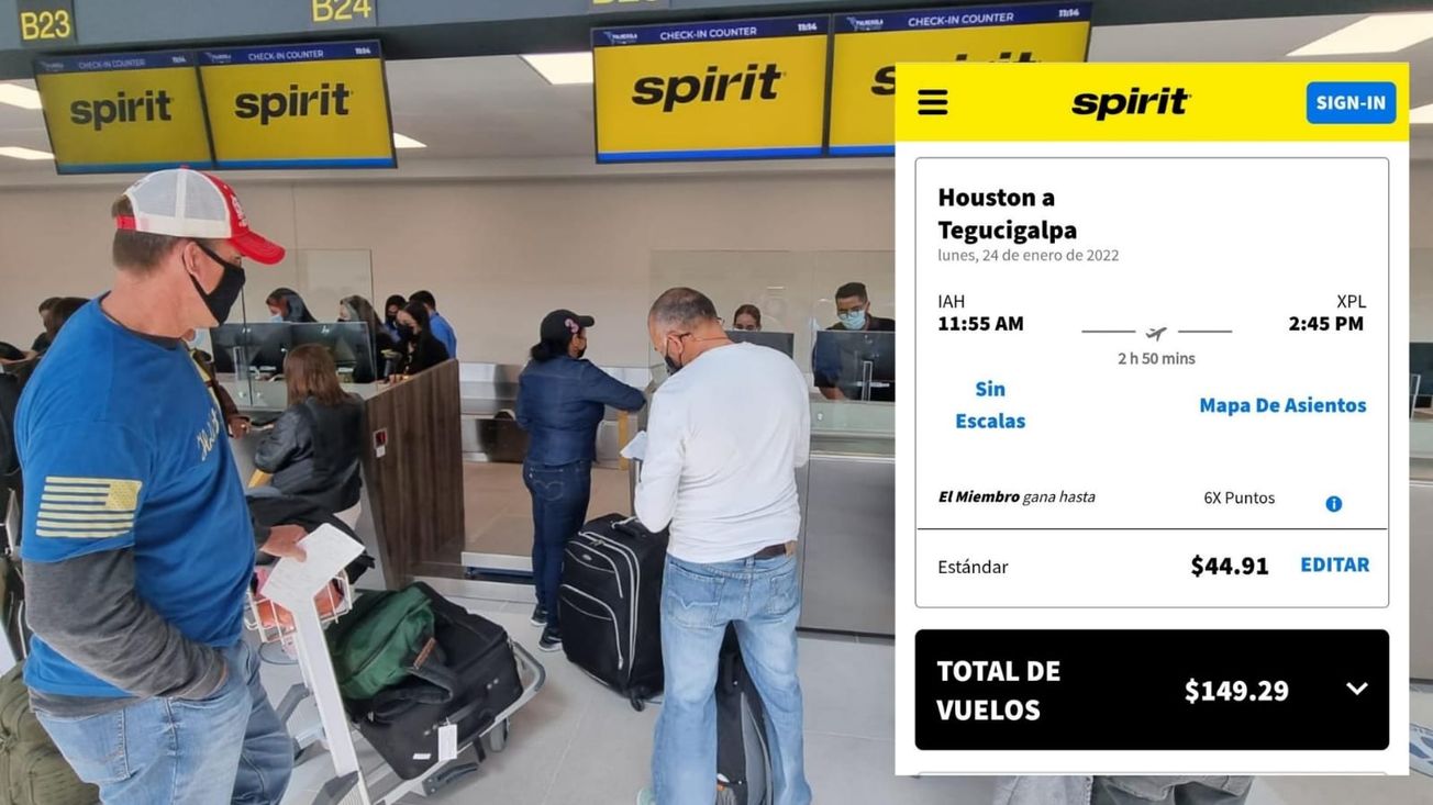 Spirit reporta vuelos "repletos" por boletos a $149 desde Palmerola