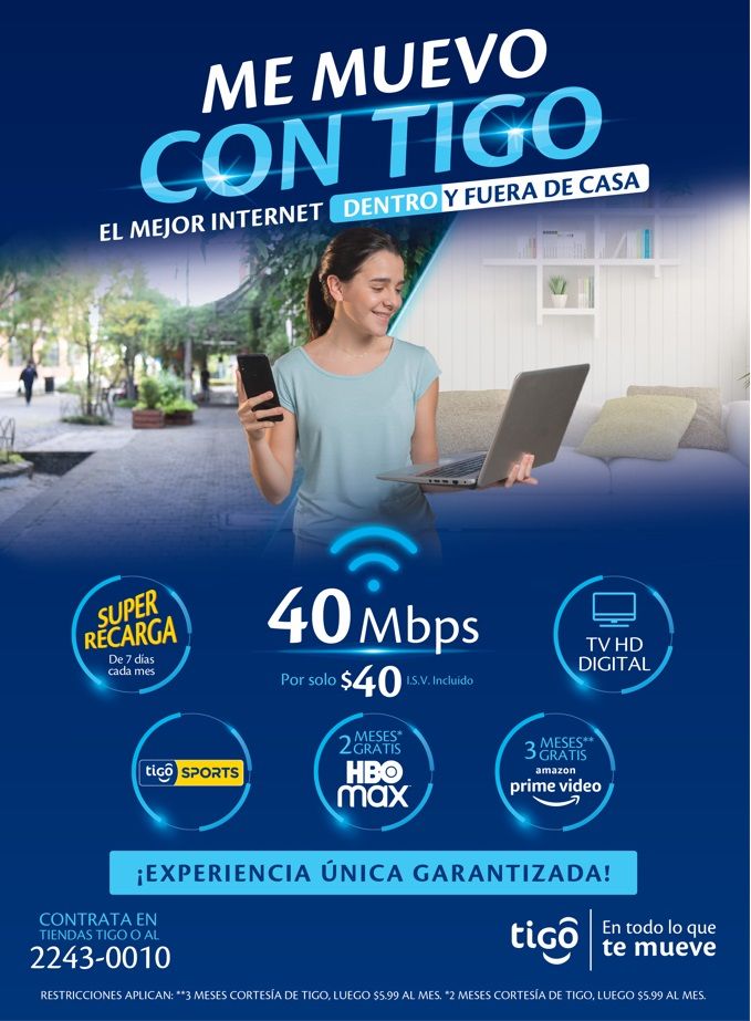 Tigo ofrece el mejor Internet dentro y fuera de casa con la campaña “Me Muevo con Tigo”