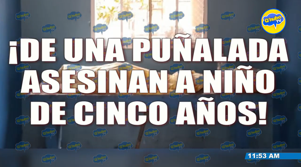 De una puñalada matan a niño de cinco años