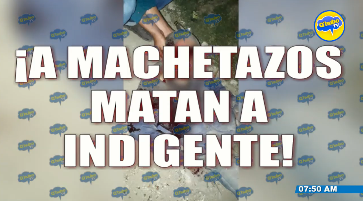A machetazos matan a indigente