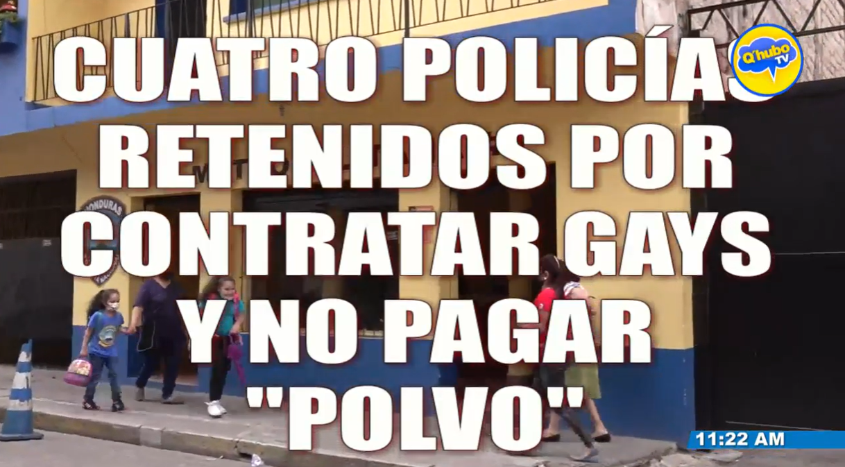 Policías detenidos por no pagar servicios sexuales a homosexuales