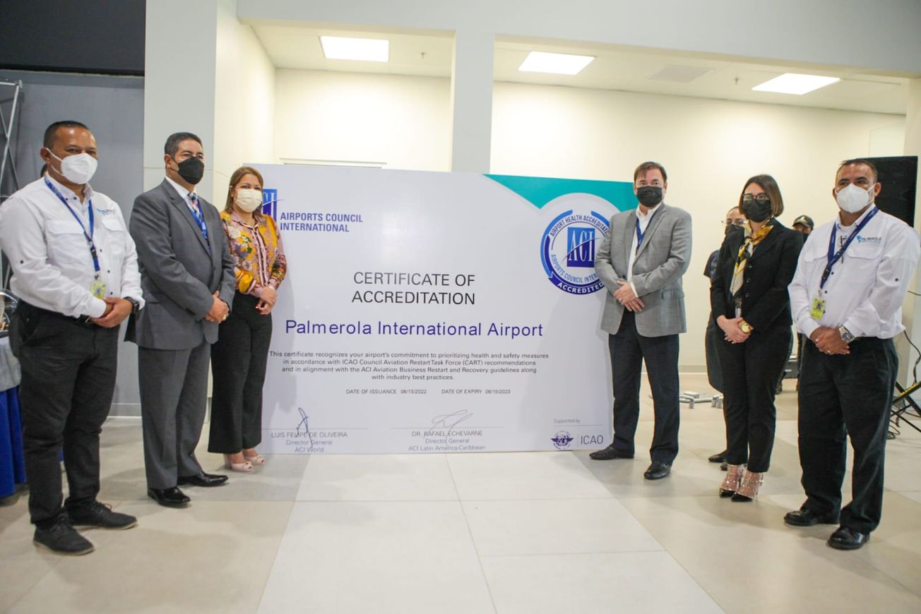 Palmerola se convierte en el segundo aeropuerto en el mundo en recibir la certificación presencial de bioseguridad del Consejo Internacional de Aerop
