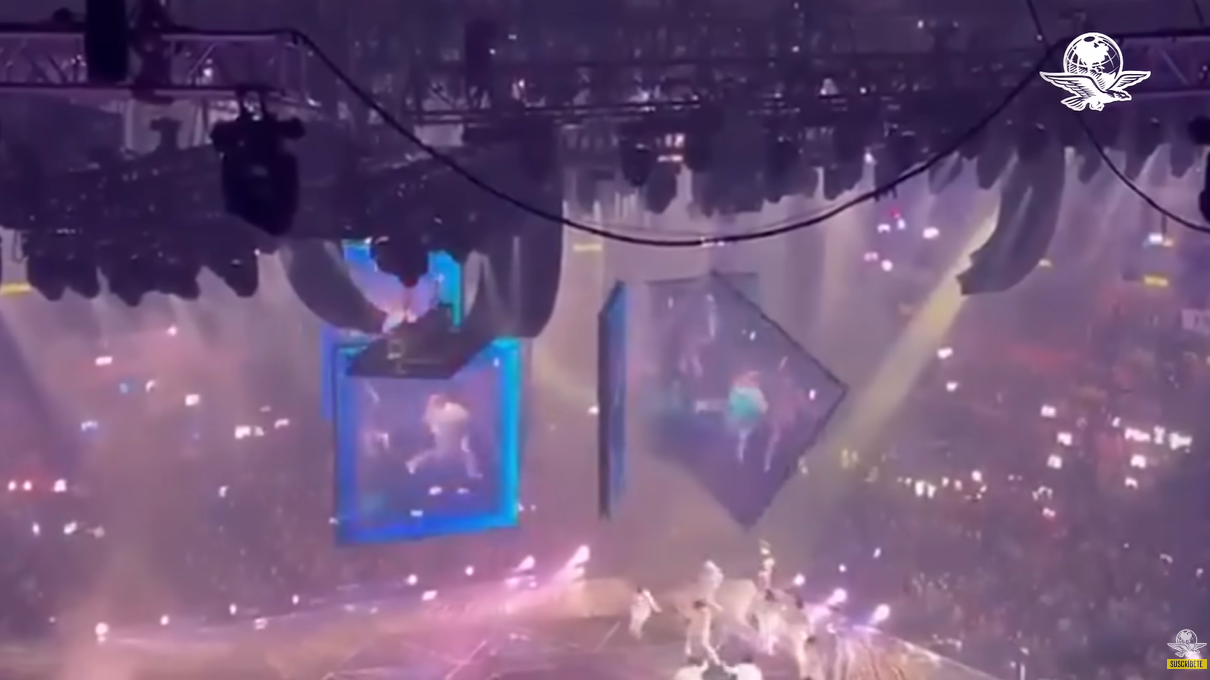 Pantalla cae sobre bailarín en show de Mirror